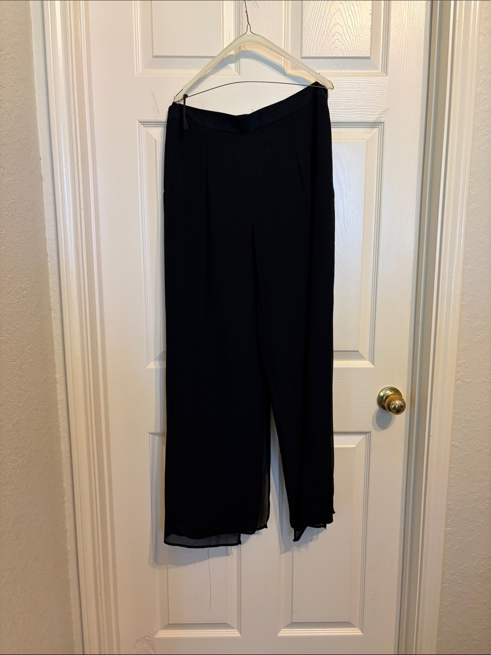 MSK Black Wide-Leg Dress Pants